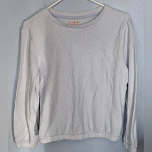 Cat & Jack Girls Light Blue Fleece Sweater Elastic Hem XL 14/16